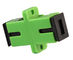Yeşil Fiber Optik Aksesuar Sc / ACP Adaptör PVC Malzeme Boyut 32MM