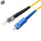 SC-ST UPC SX Fiber Optik Yama Kablosu 3M Özelleştirilmiş Uzunluk / Kablo Çapı