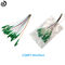 C / APC Tek Mod Fiber Pigtailler 12 Renk 1 Metre Özel Uzunluklar LSZH / PVC Ceket
